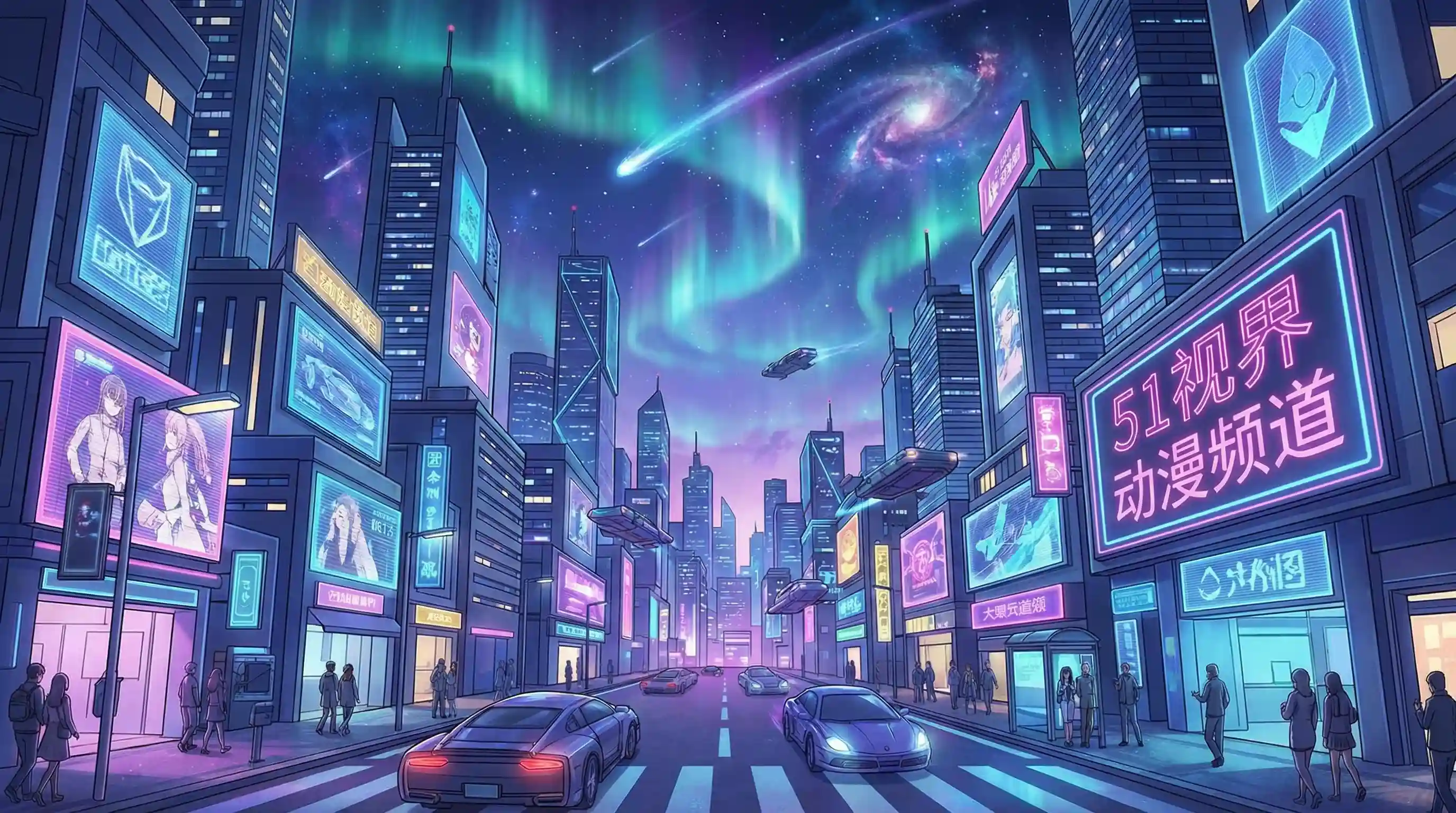 日式动漫风格城市夜景 - 51暗网-51暗网官方入口-暗网聚集地|暗网最新资讯 动漫推荐